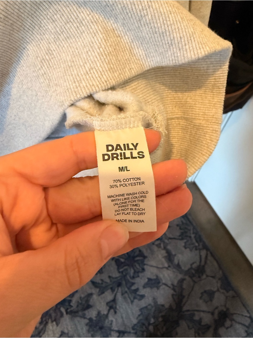 Daily Drills Light Gray Hoodie - Picture 3 of 4
